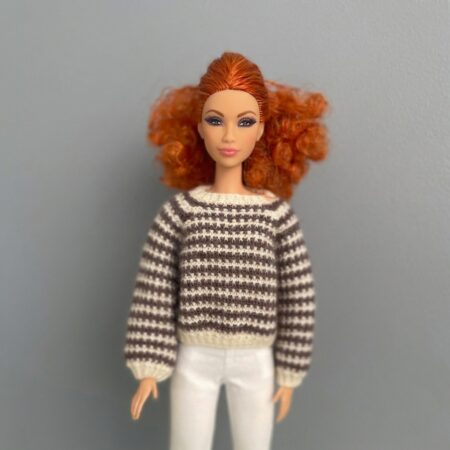 МК. Джемпер «Полосатая фантазия» для Барби.
