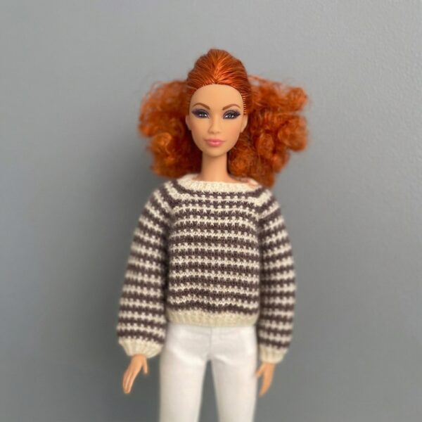 МК. Джемпер «Полосатая фантазия» для Барби.
