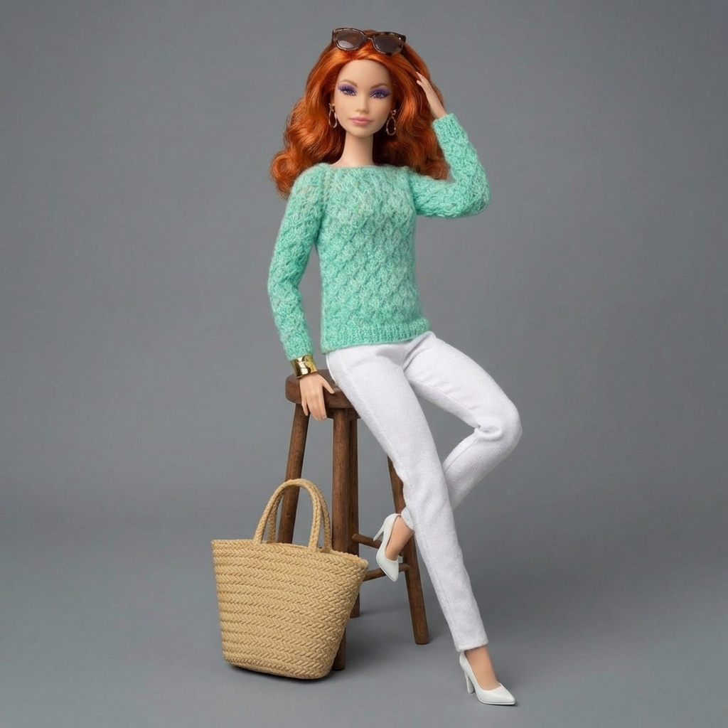 МК. Джемпер «Ажурные ромбы» — изображение 3