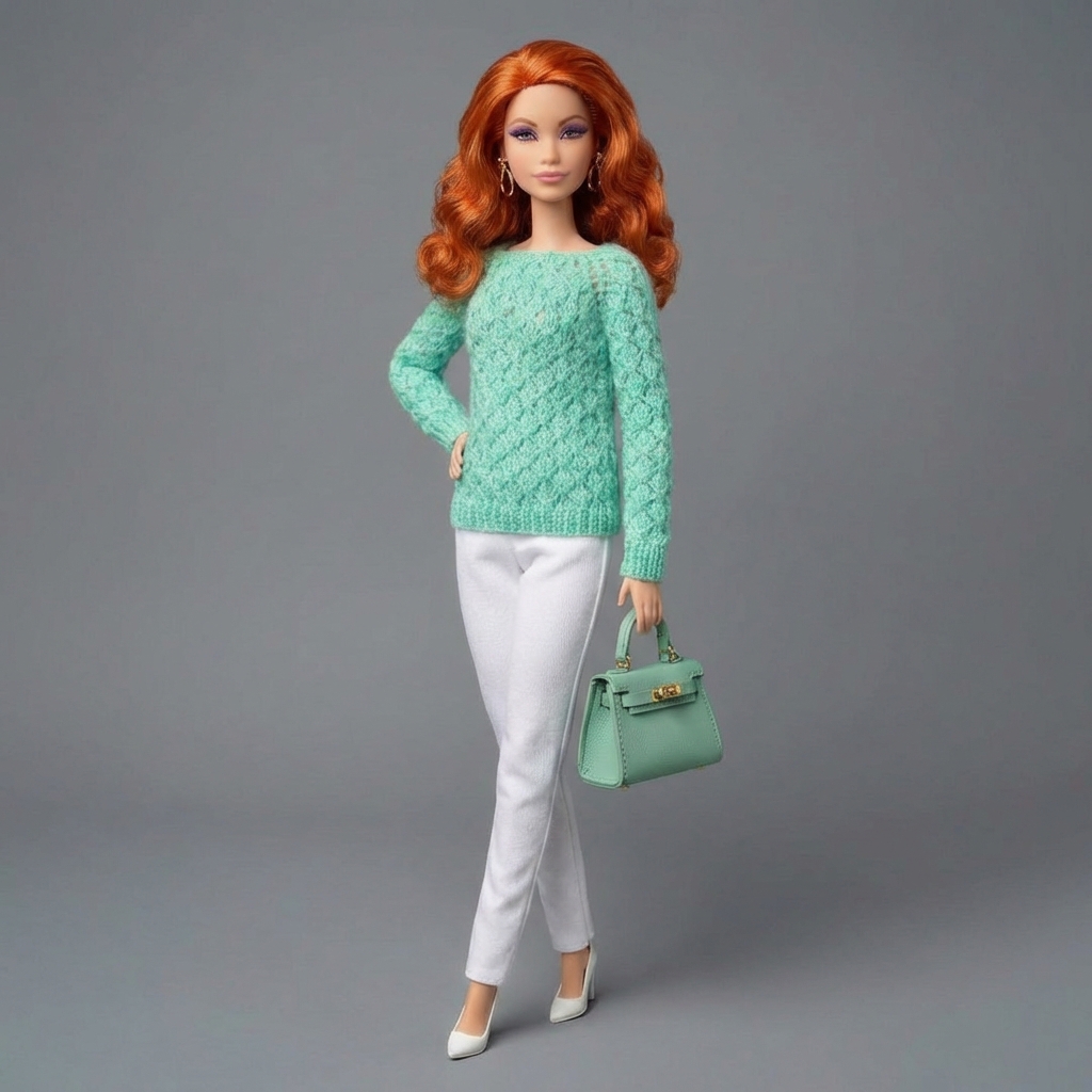 МК. Джемпер «Ажурные ромбы» — изображение 4