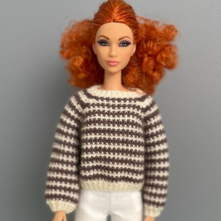 МК. Джемпер «Полосатая фантазия» для Барби.