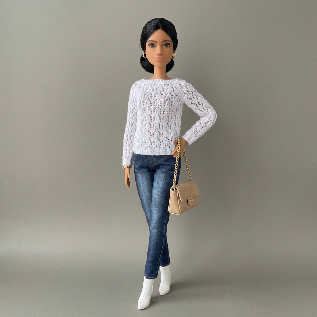 МК. Джемпер «Весеннее кружево» — изображение 7