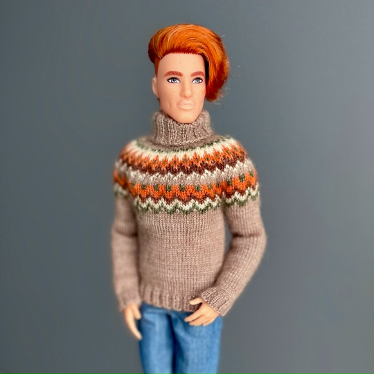 МК. Лопапейса «Новогодняя» для Кена