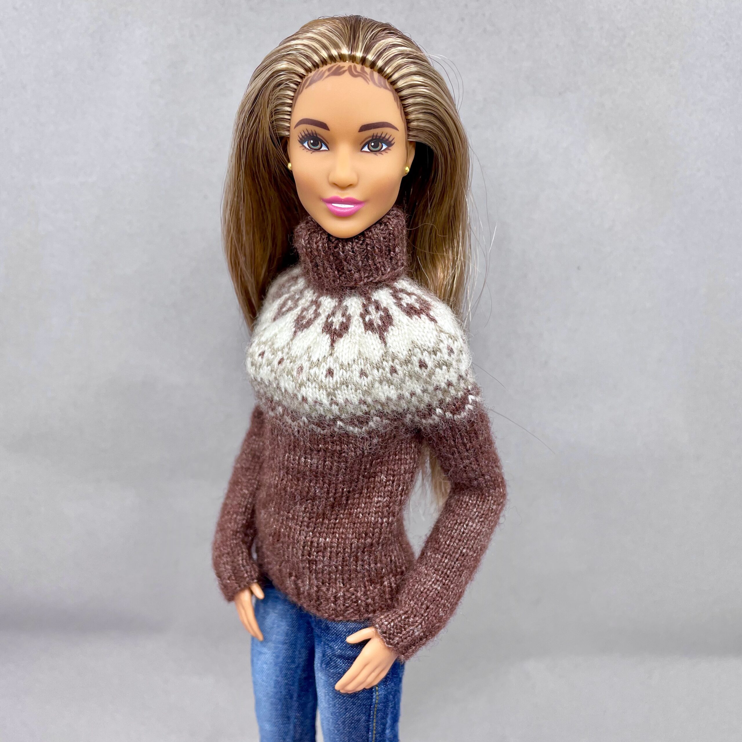 МК. Свитер «Норвежский» для Барби — изображение 3