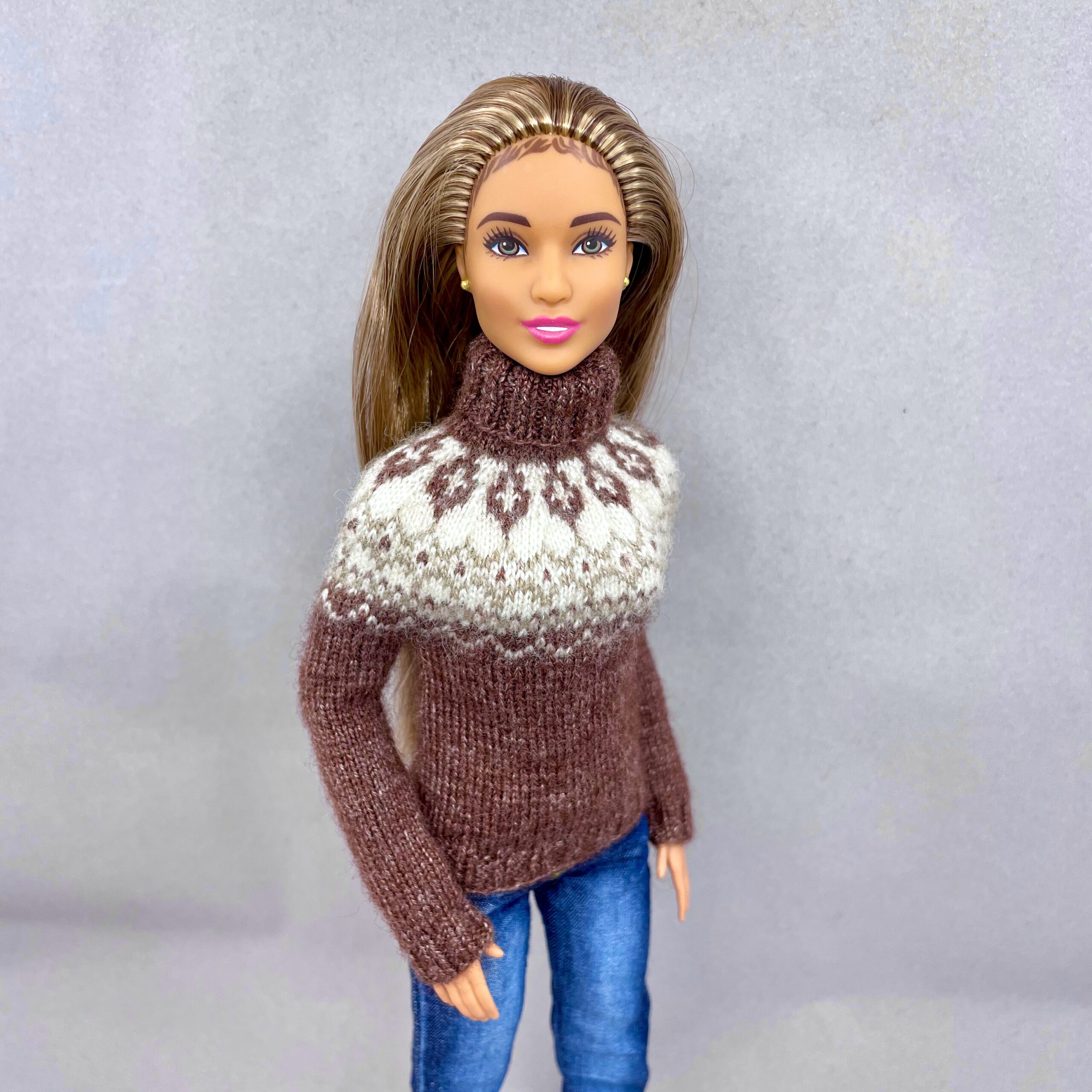 МК. Свитер «Норвежский» для Барби — изображение 4