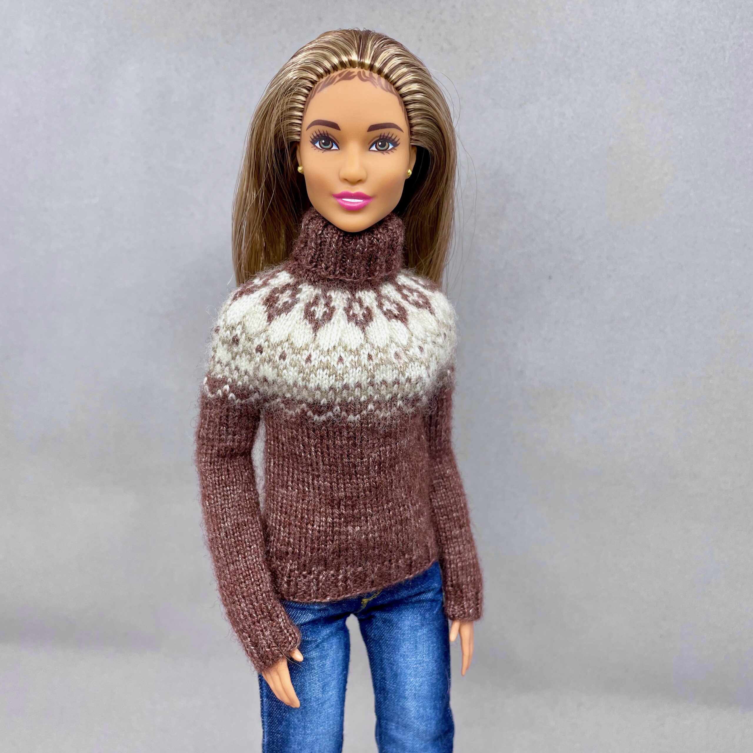 МК. Свитер «Норвежский» для Барби — изображение 5