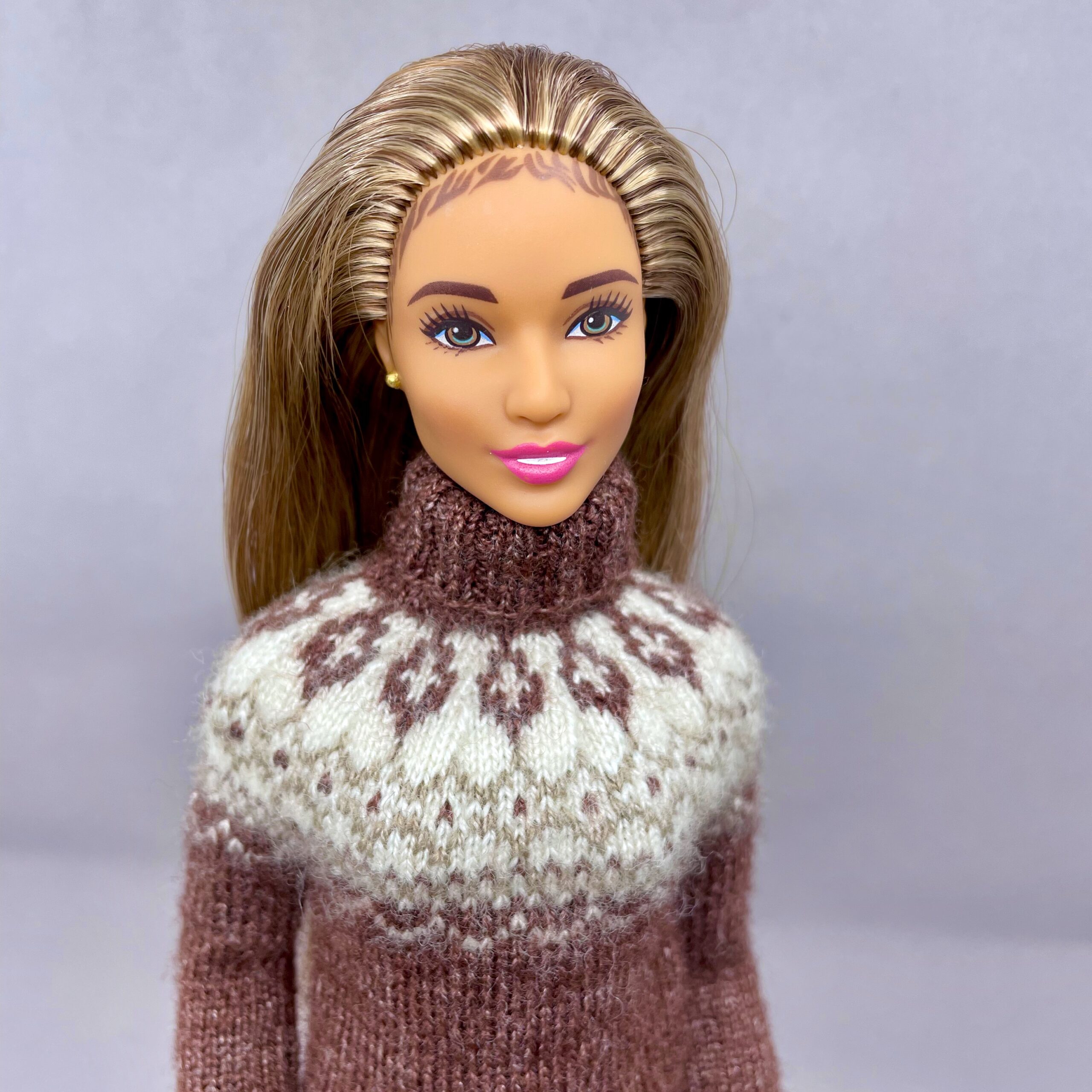 МК. Свитер «Норвежский» для Барби — изображение 7