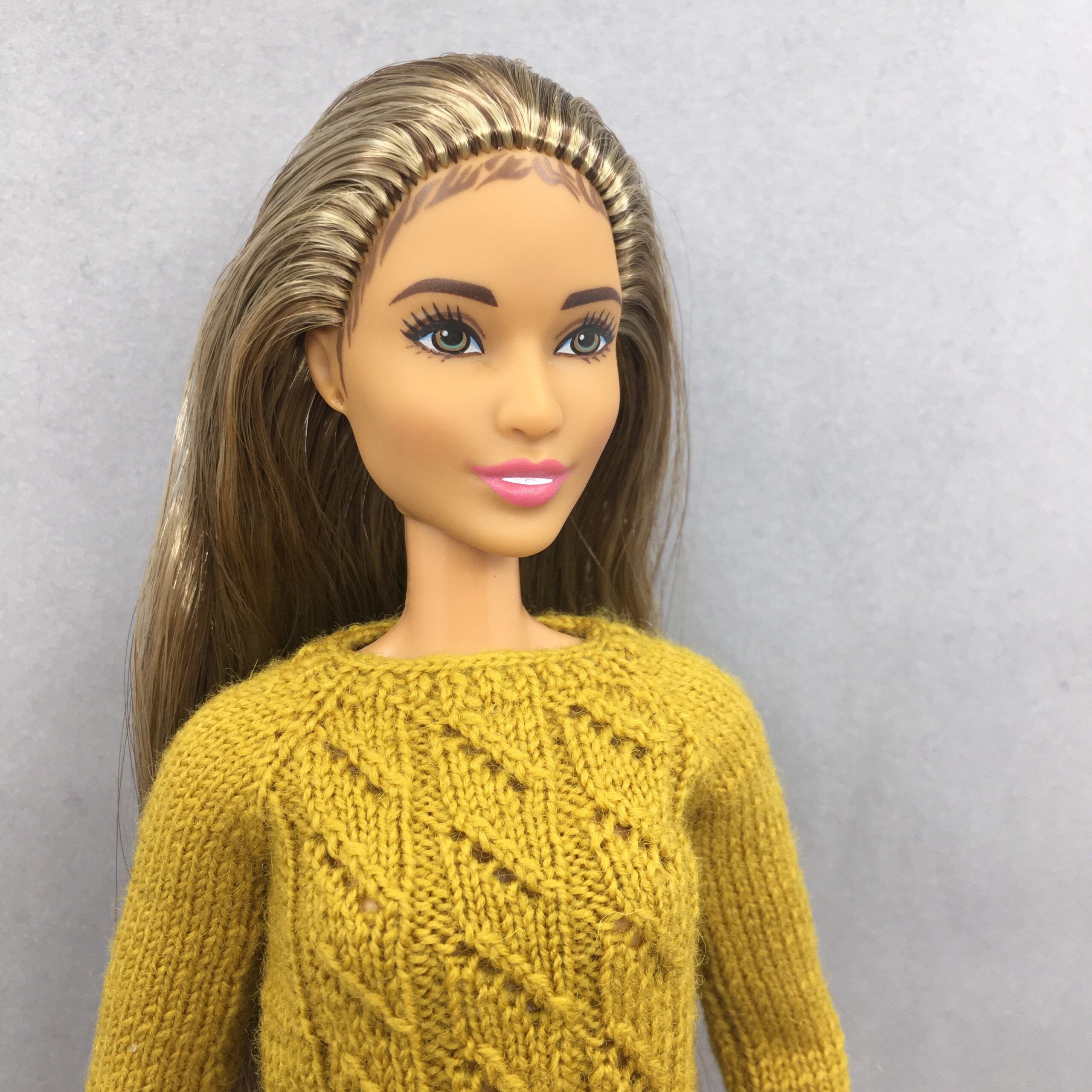 МК. Джемперы «Геометрия» в стиле Family Look для Барби и Кена — изображение 6