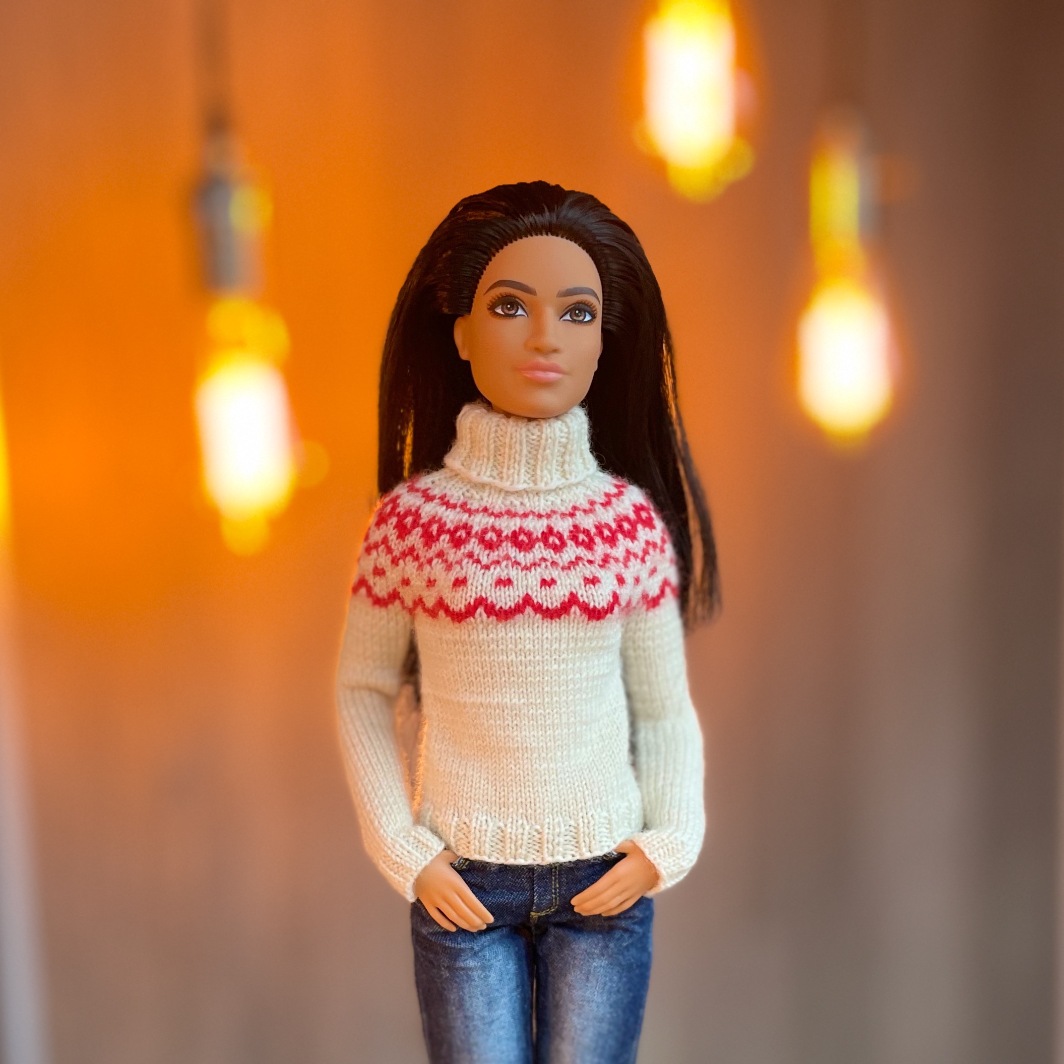 МК. Лопапейса «Новогодняя» для Барби — изображение 8