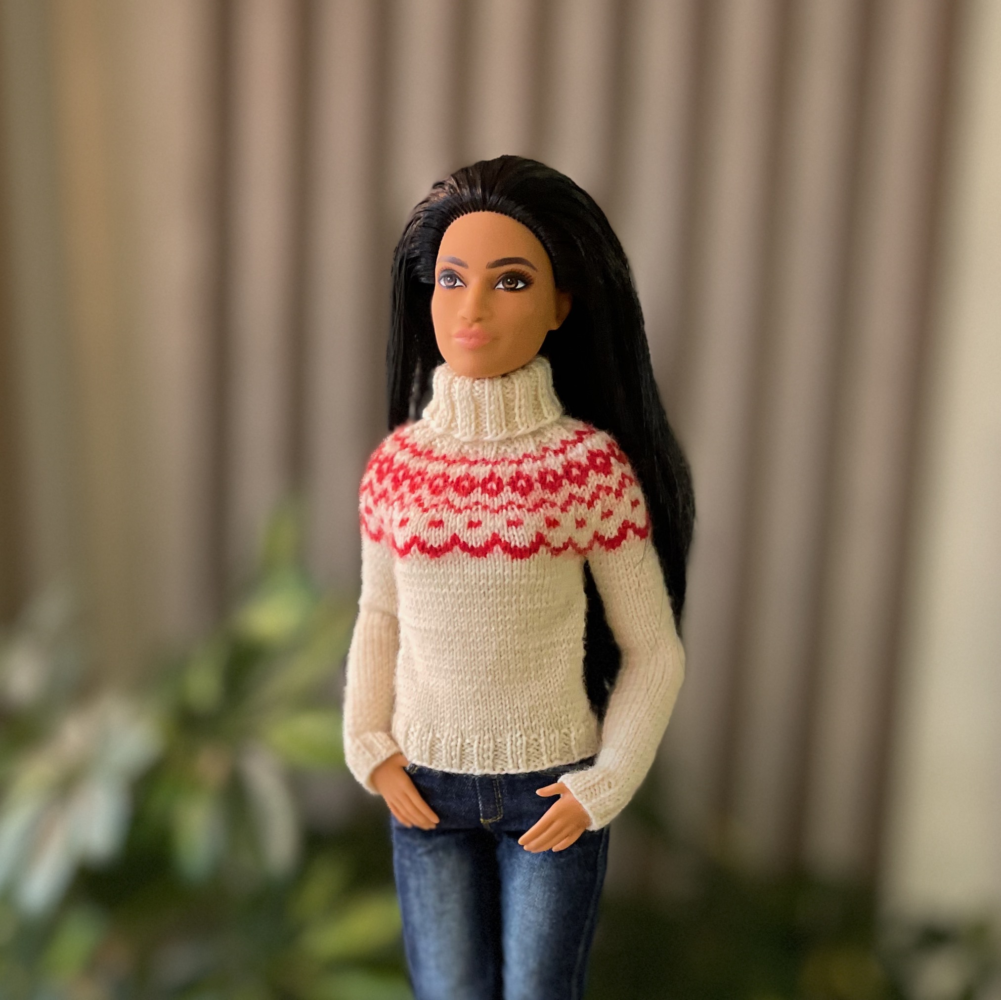 МК. Лопапейса «Новогодняя» для Барби — изображение 3