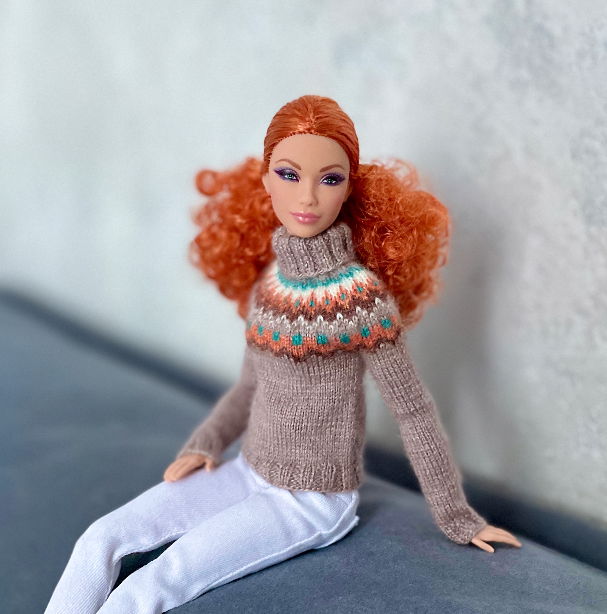 МК. Лопапейса «Новогодняя» для Барби — изображение 6