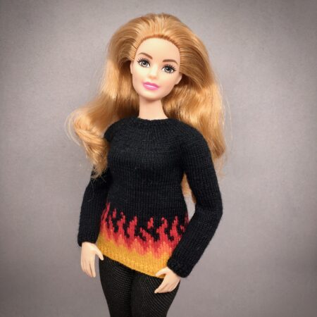 МК. Джемпер «Пламя» для Барби-­пышки