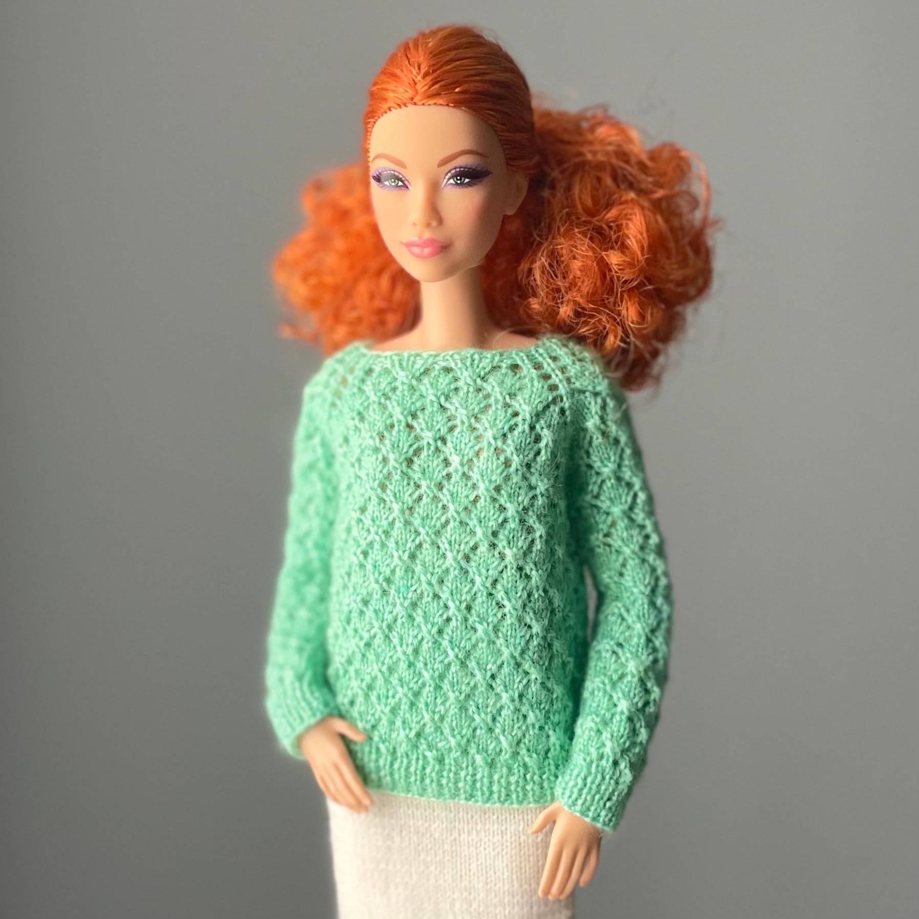 МК. Джемпер «Ажурные ромбы» — изображение 2