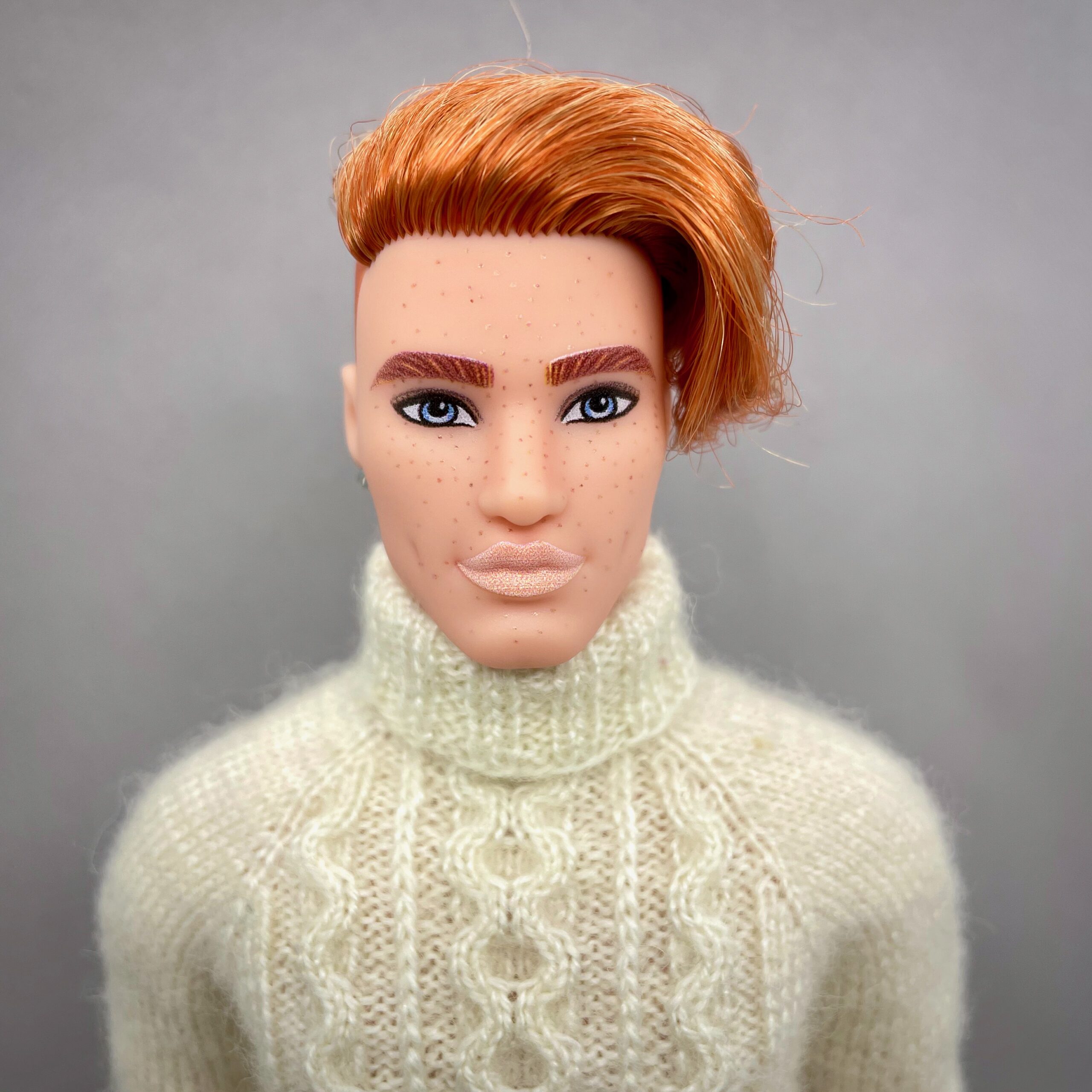 МК. Джемперы «Морозное утро» в стиле Family Look для Барби и Кена — изображение 7