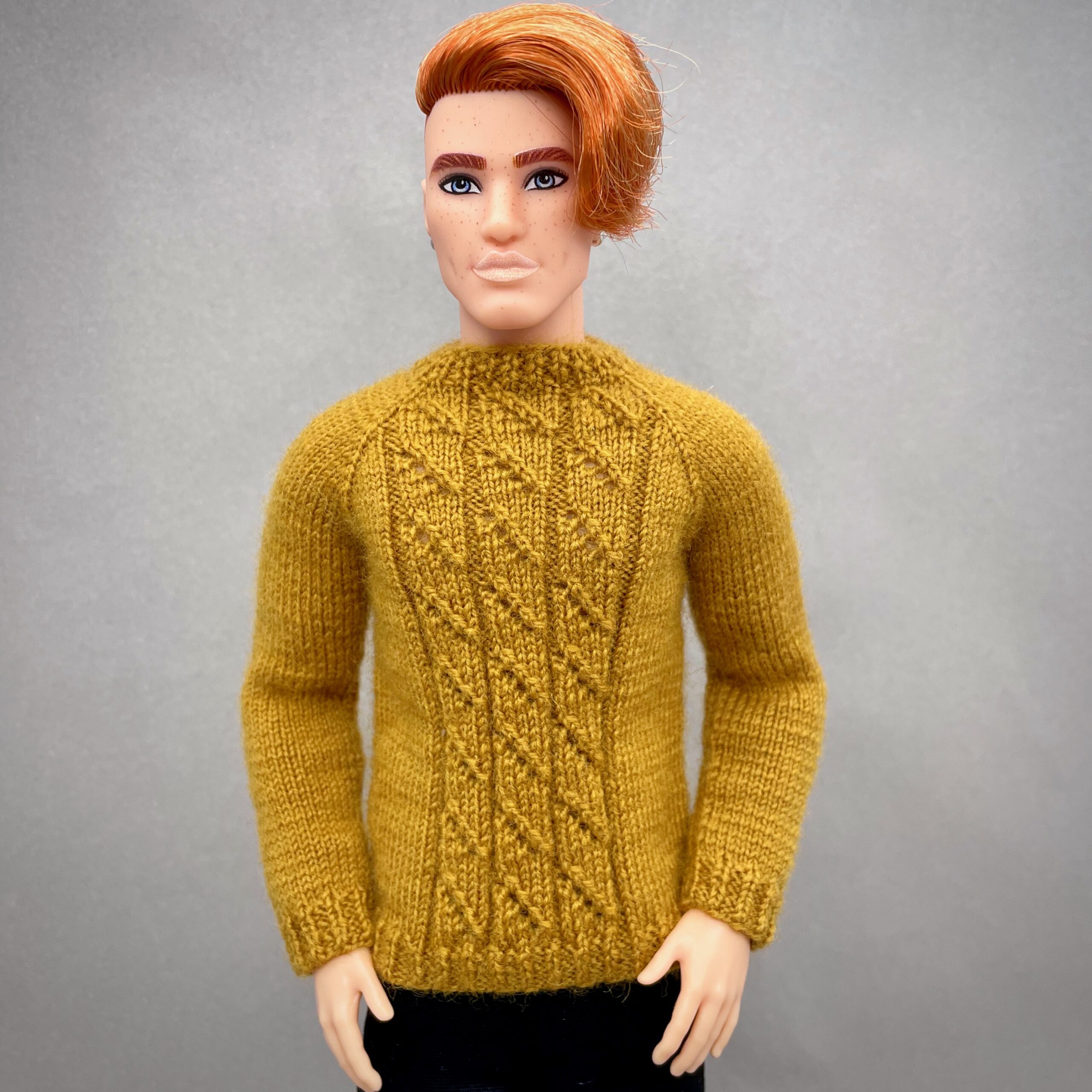 МК. Джемперы «Геометрия» в стиле Family Look для Барби и Кена — изображение 10