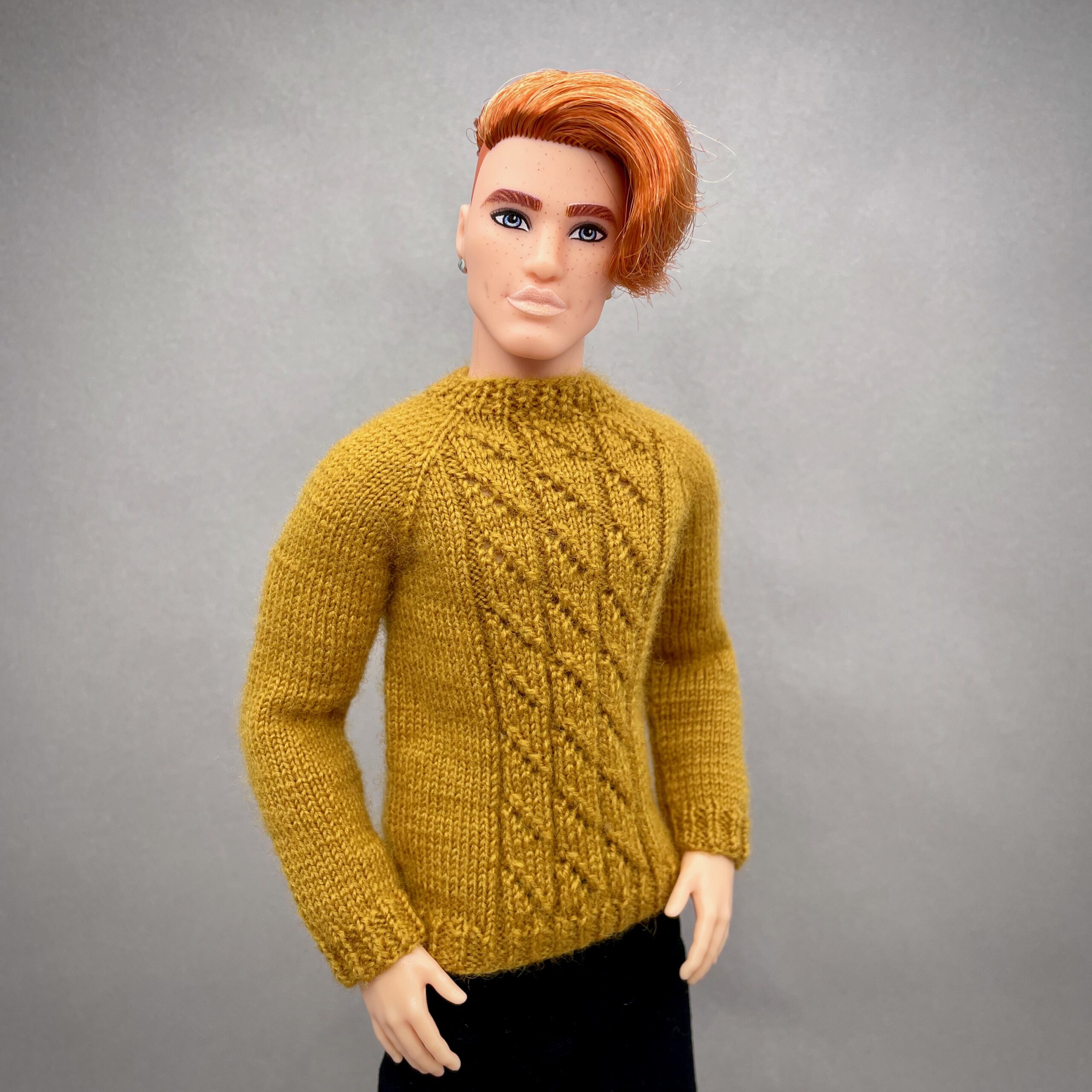 МК. Джемперы «Геометрия» в стиле Family Look для Барби и Кена — изображение 9