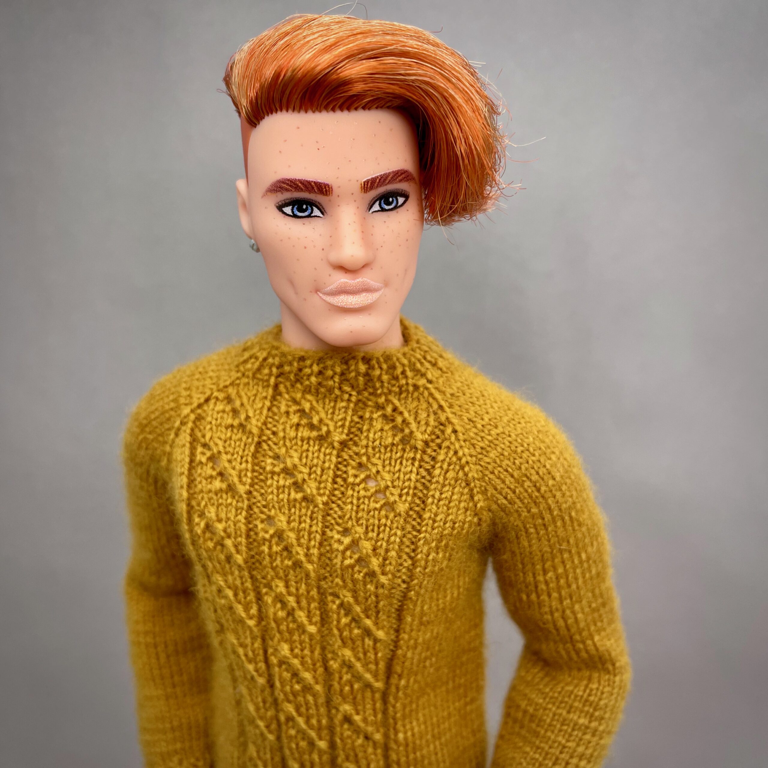 МК. Джемперы «Геометрия» в стиле Family Look для Барби и Кена — изображение 8