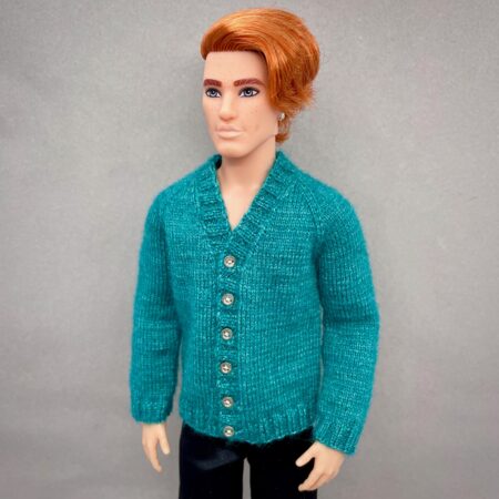 МК. Классический кардиган для Кена