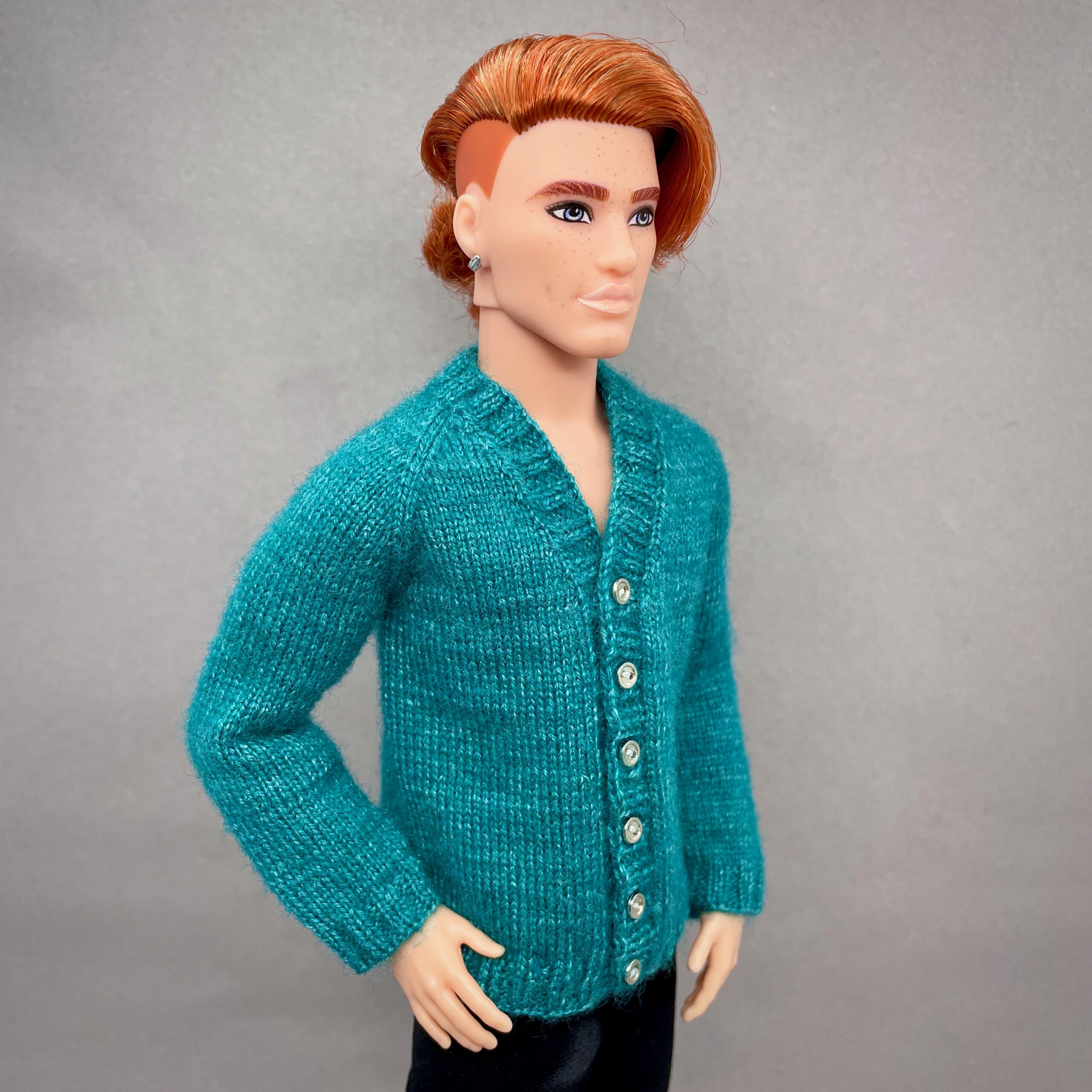 МК. Классический кардиган для Кена — изображение 4