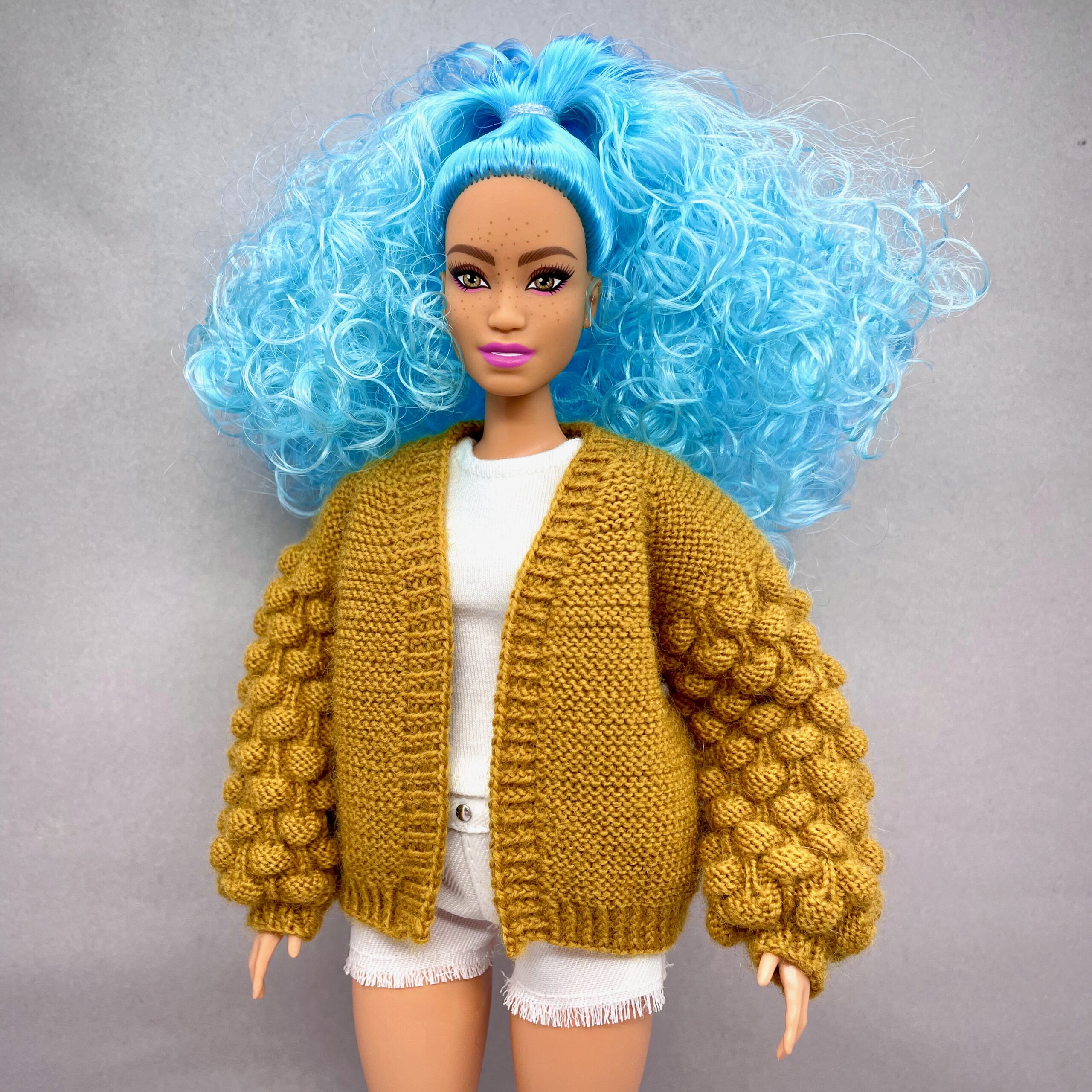 МК. Кардиган «Малинки» для Барби пышки