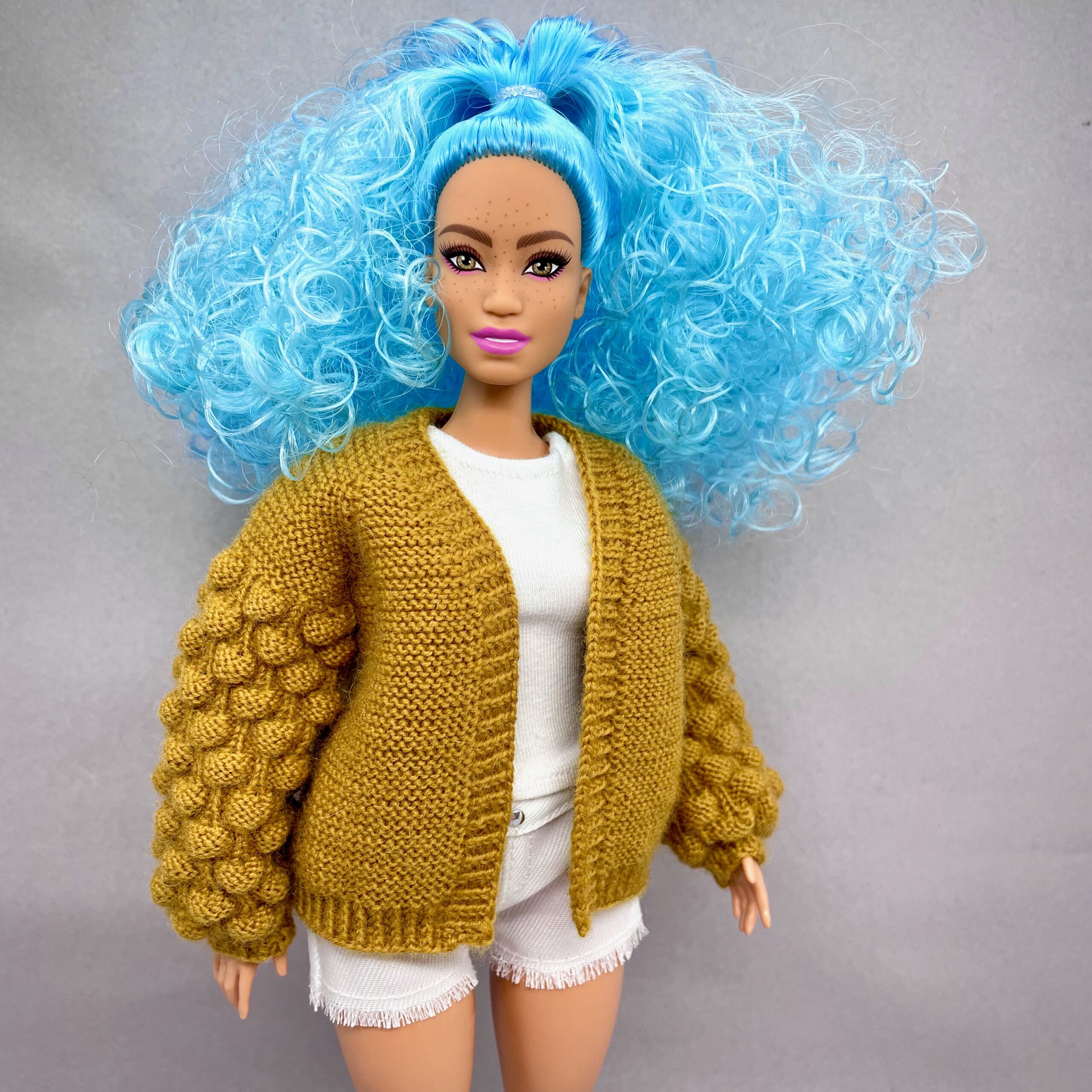 МК. Кардиган «Малинки» для Барби пышки — изображение 3