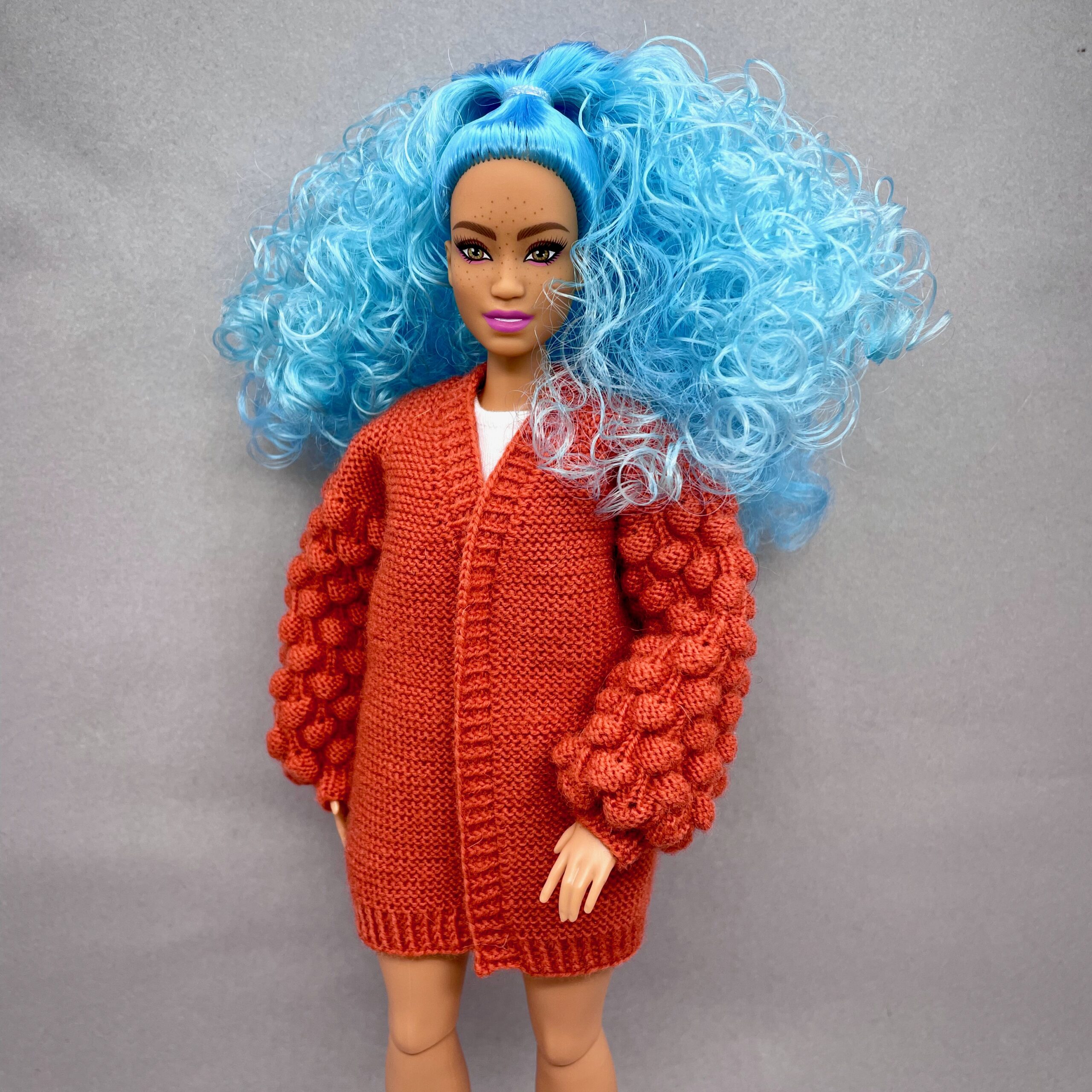 МК. Кардиган «Малинки» для Барби пышки — изображение 7