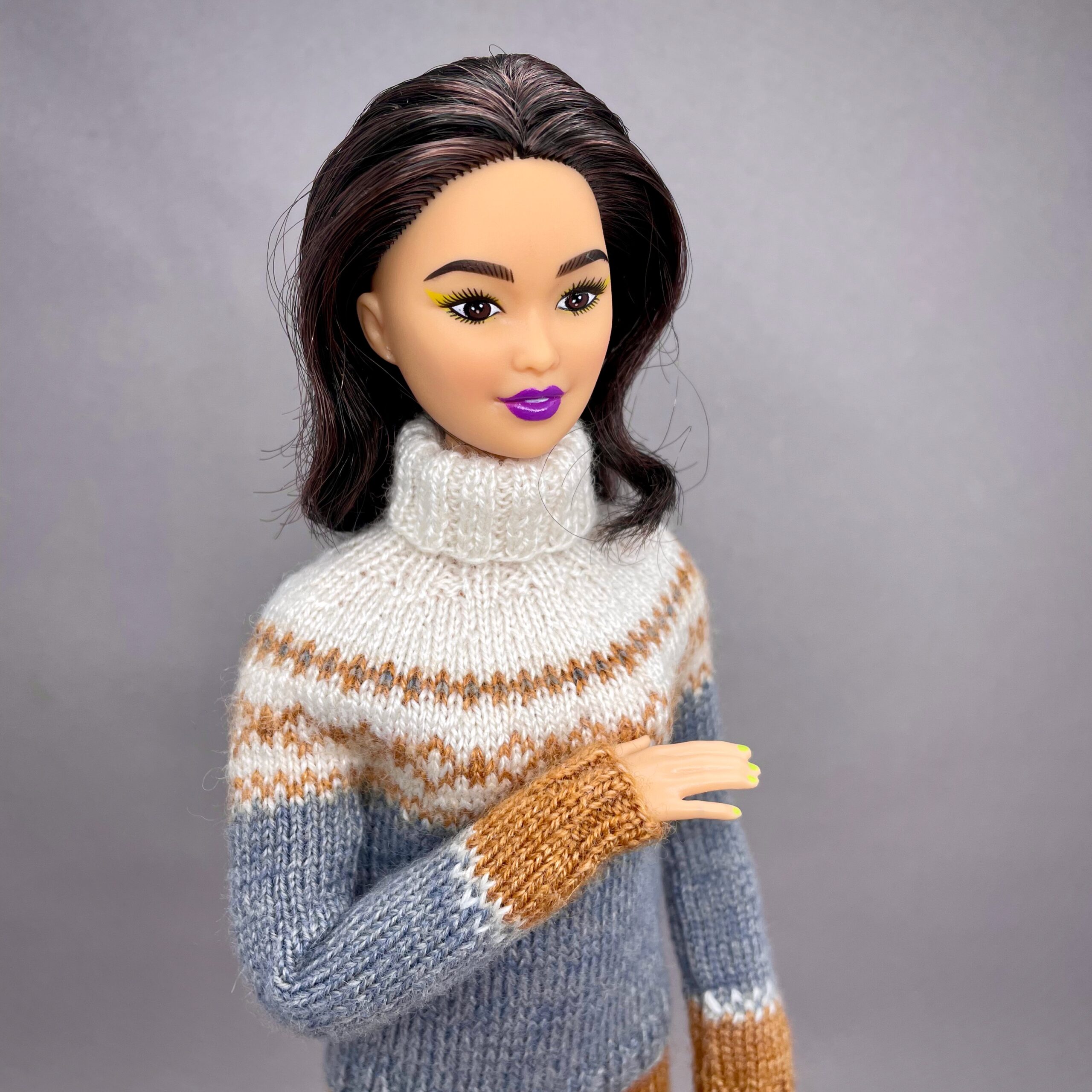 МК. Джемперы "Оникс" в стиле Family Look для Барби и Кена — изображение 4