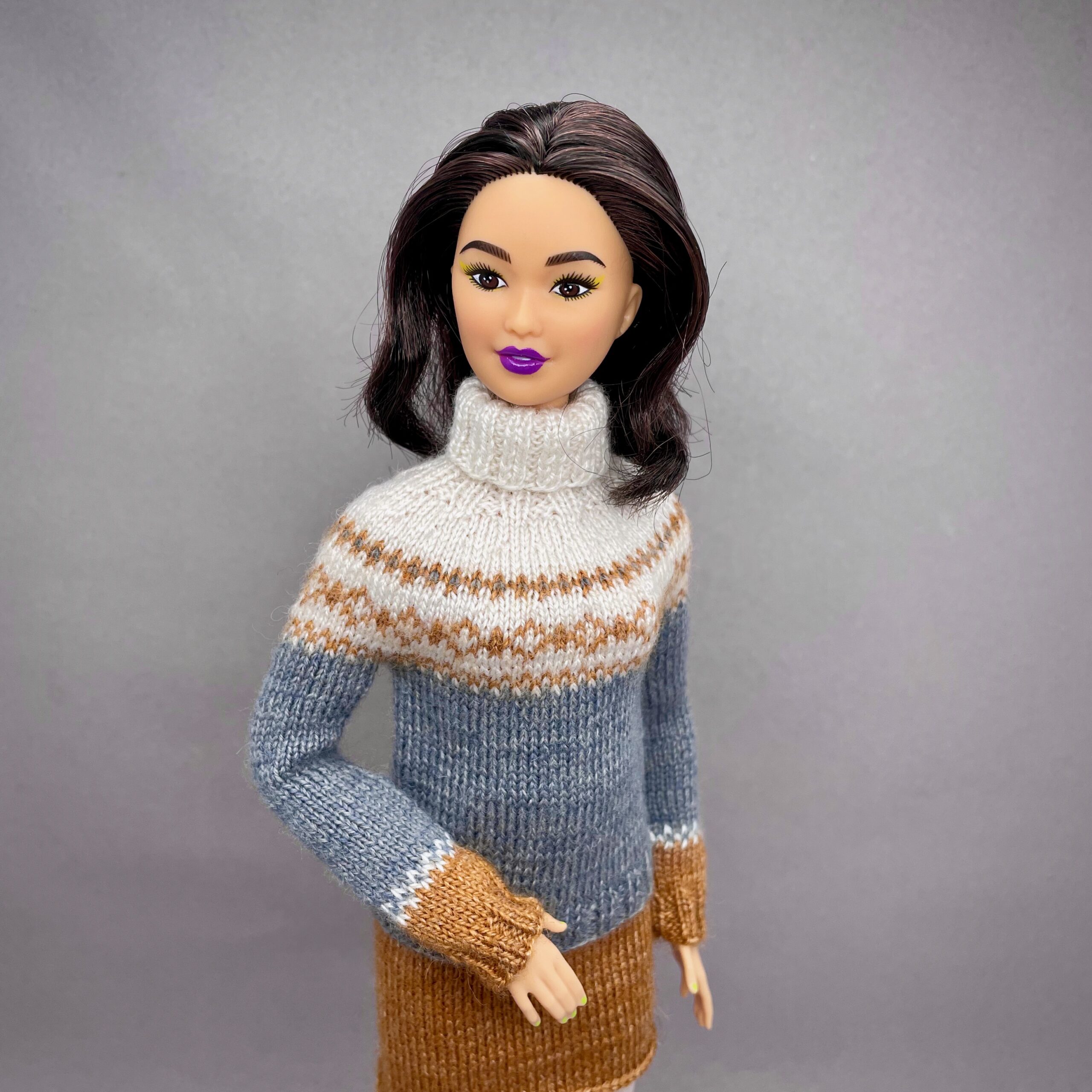 МК. Джемперы "Оникс" в стиле Family Look для Барби и Кена — изображение 3