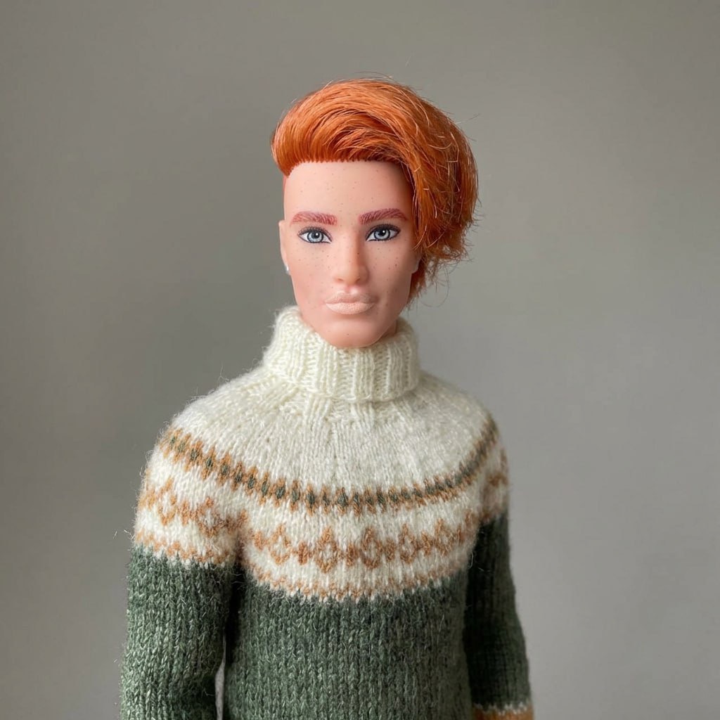 МК. Джемперы "Оникс" в стиле Family Look для Барби и Кена — изображение 8