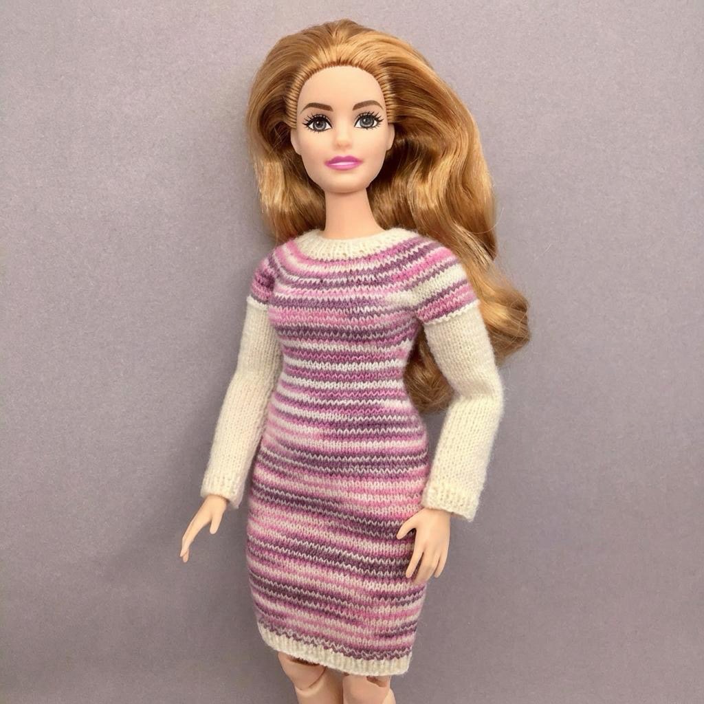 МК. Платье «Меланж» для Барби пышки