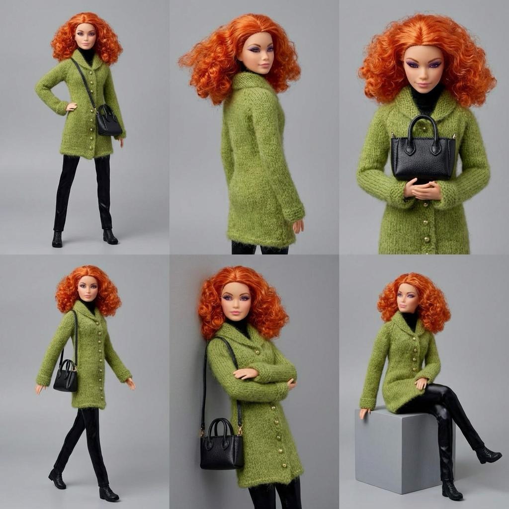 МК. Пальто для стандартной Барби — изображение 6