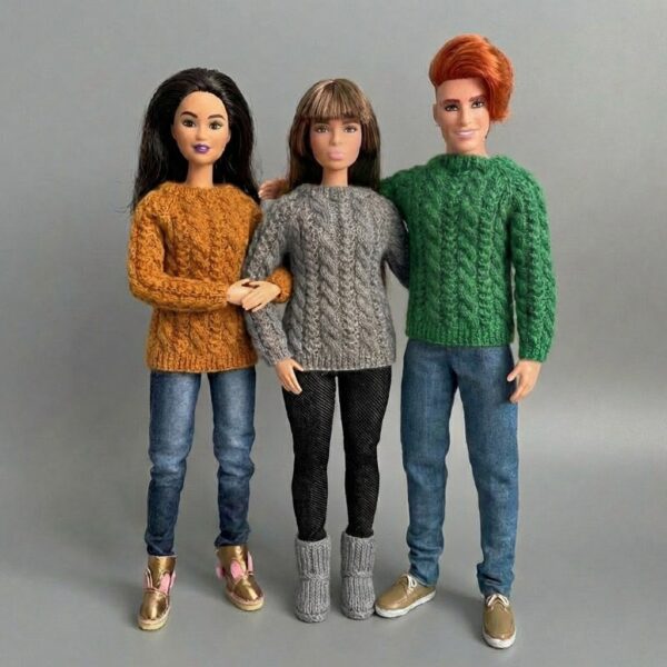 МК. Джемпер «Ажур и косы»