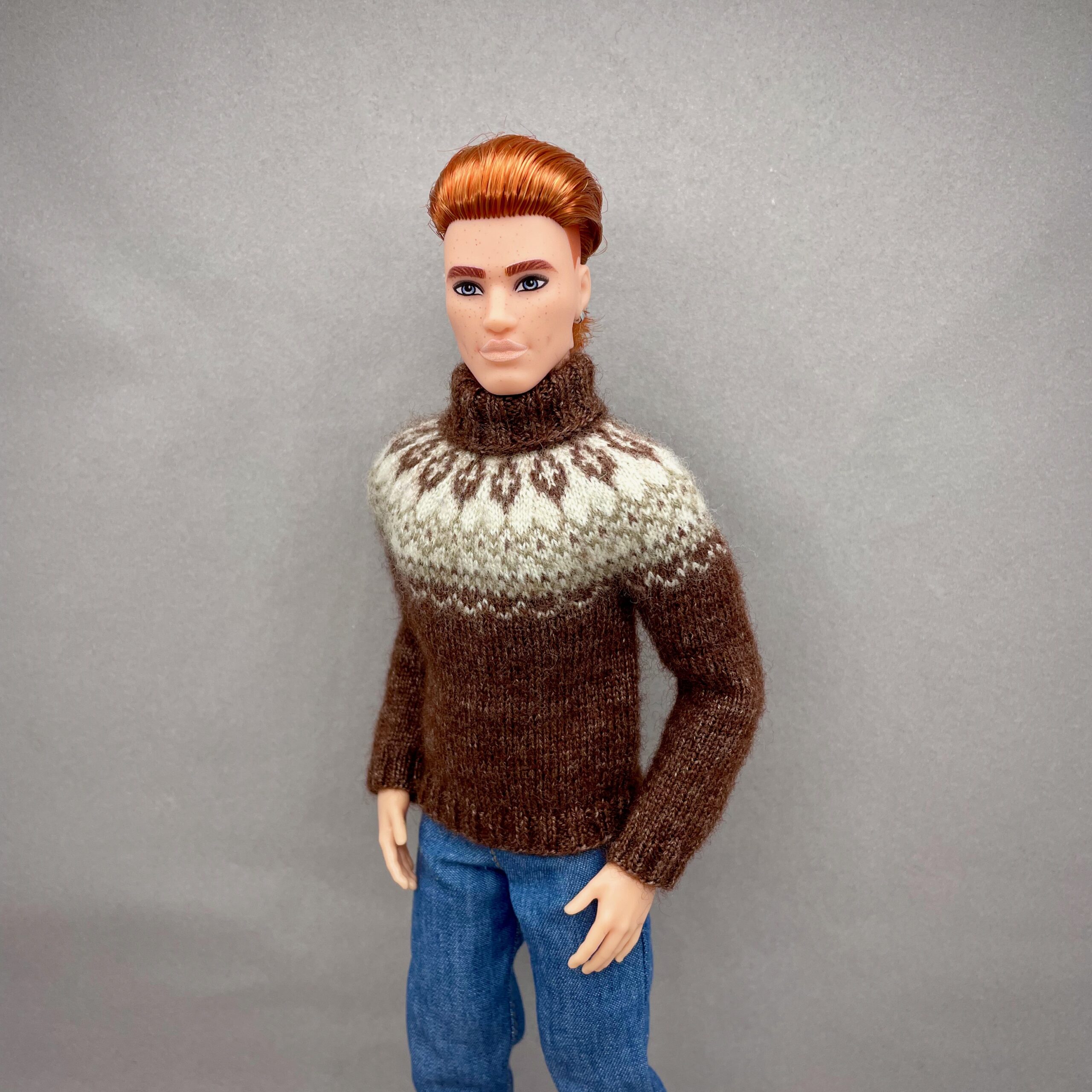 МК. Свитер «Норвежский» для Кена — изображение 4