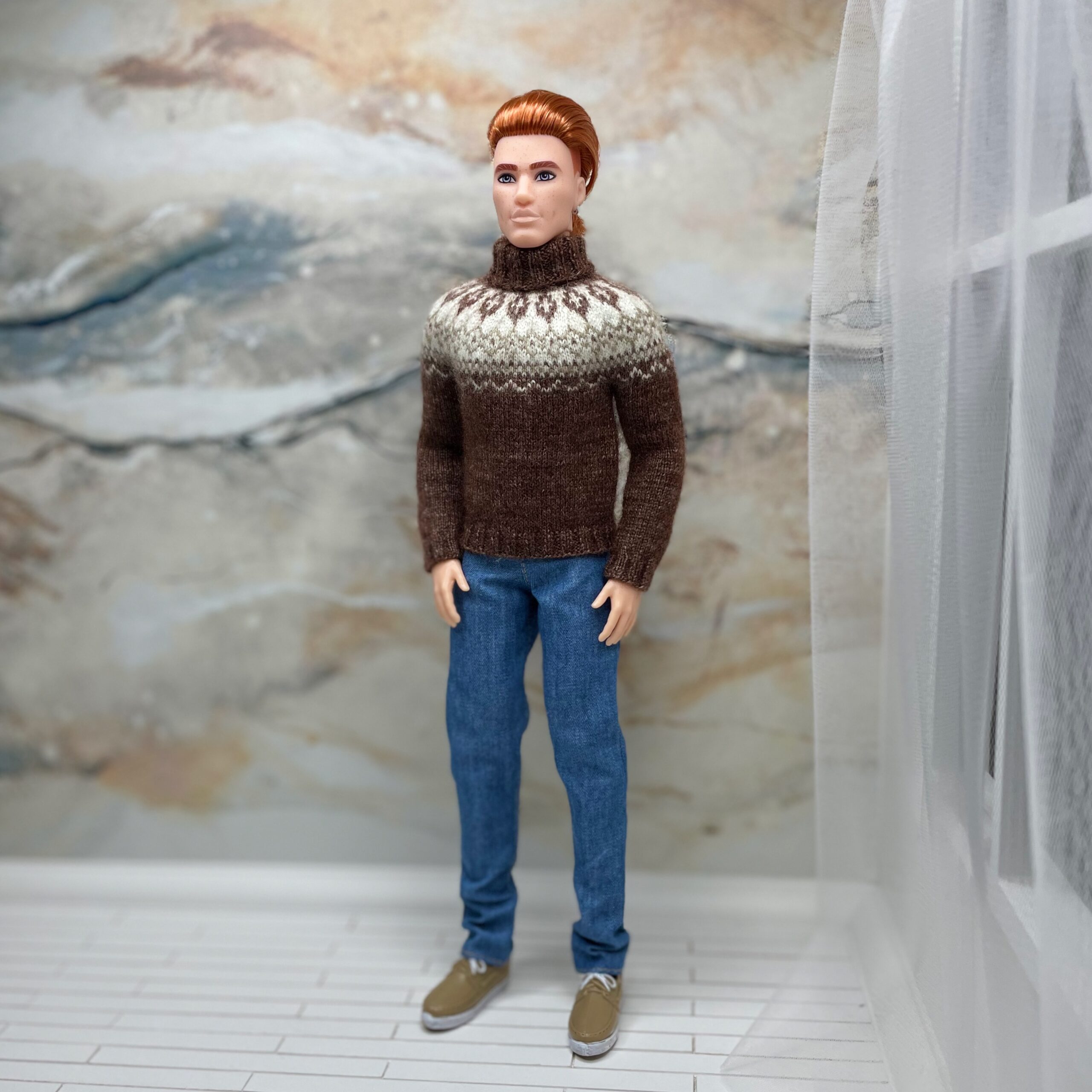 МК. Свитер «Норвежский» для Кена — изображение 7