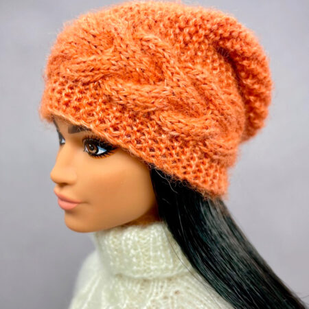 МК. Шапка с косой для Барби