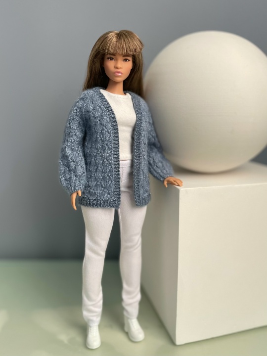 МК. Кардиган «Невесомость» для Барби. — изображение 2