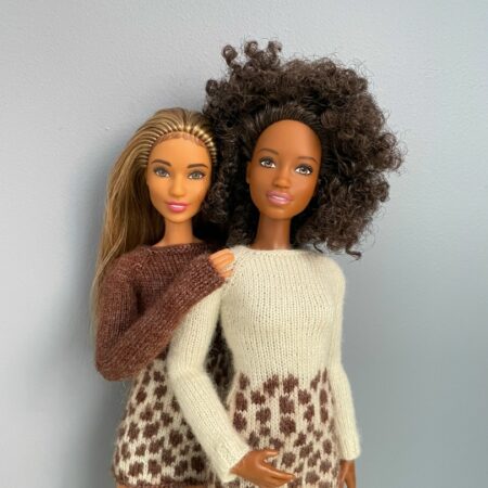 МК. Платье Леопард для стандартной Барби.