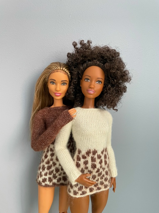 МК. Платье Леопард для стандартной Барби.