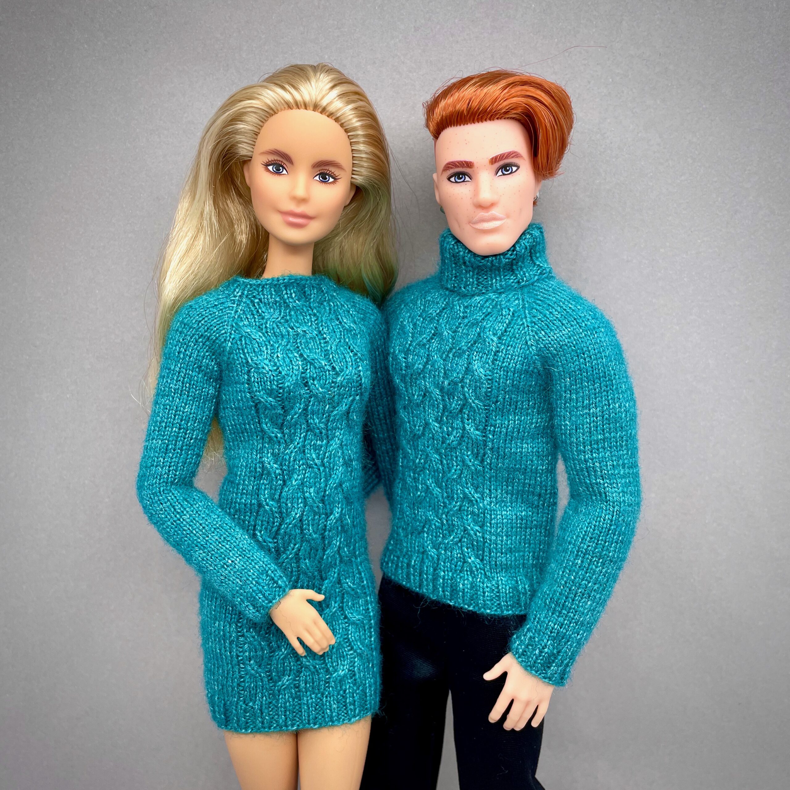 МК. Джемперы «Водолей» в стиле Family Look для Барби и Кена