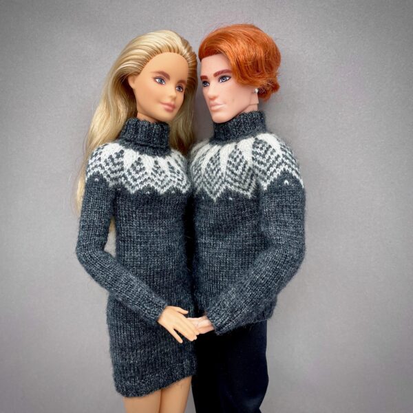 МК. Джемперы-лопапейсы в стиле Family Look для Барби и Кена